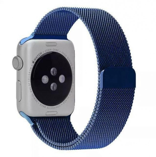 Ремешок для Apple Watch сетчатый Milano Loop  38 mm цвет синий.