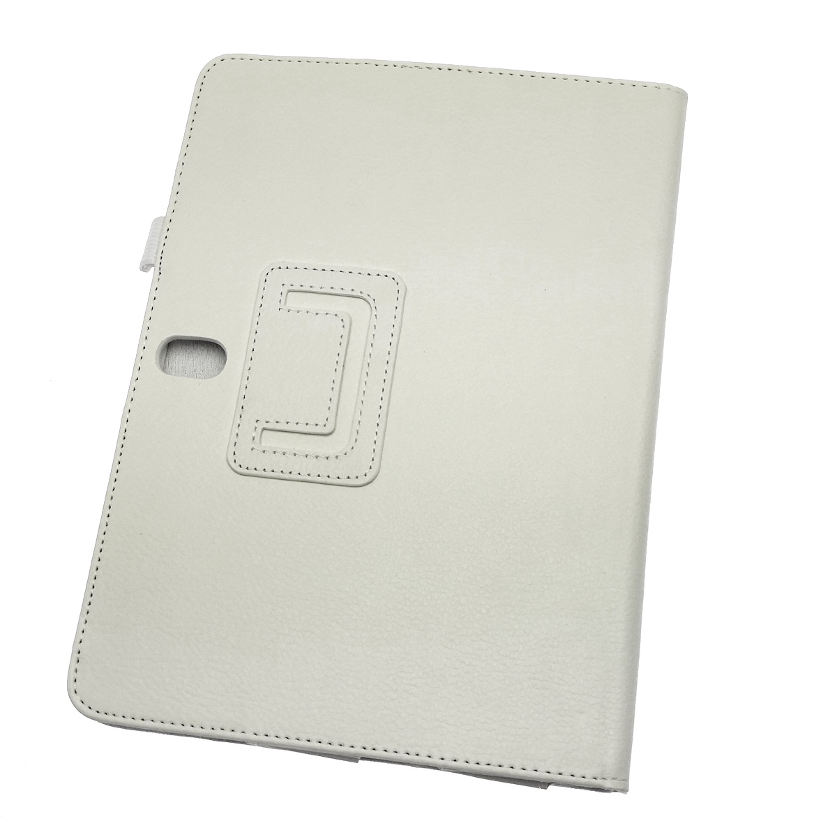 Чехол книжка для SAMSUNG Galaxy Note 10.1 (SM-N8000), экокожа, цвет белый.