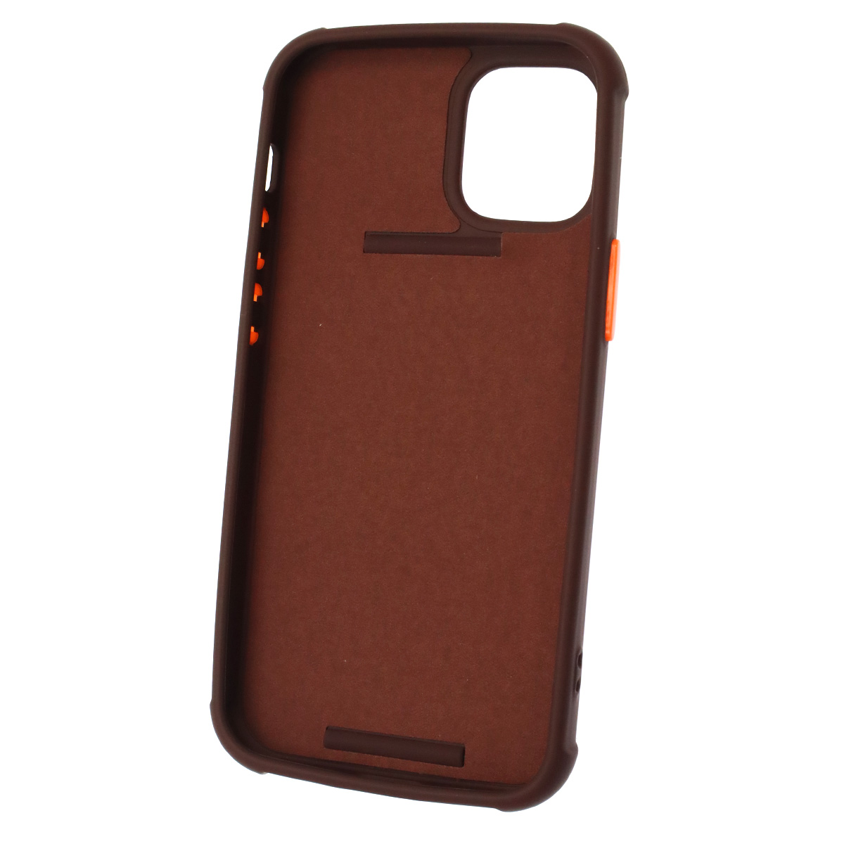 Чехол накладка LADDER NANO для APPLE iPhone 12 mini (5.4), силикон, держатель, цвет шоколадный