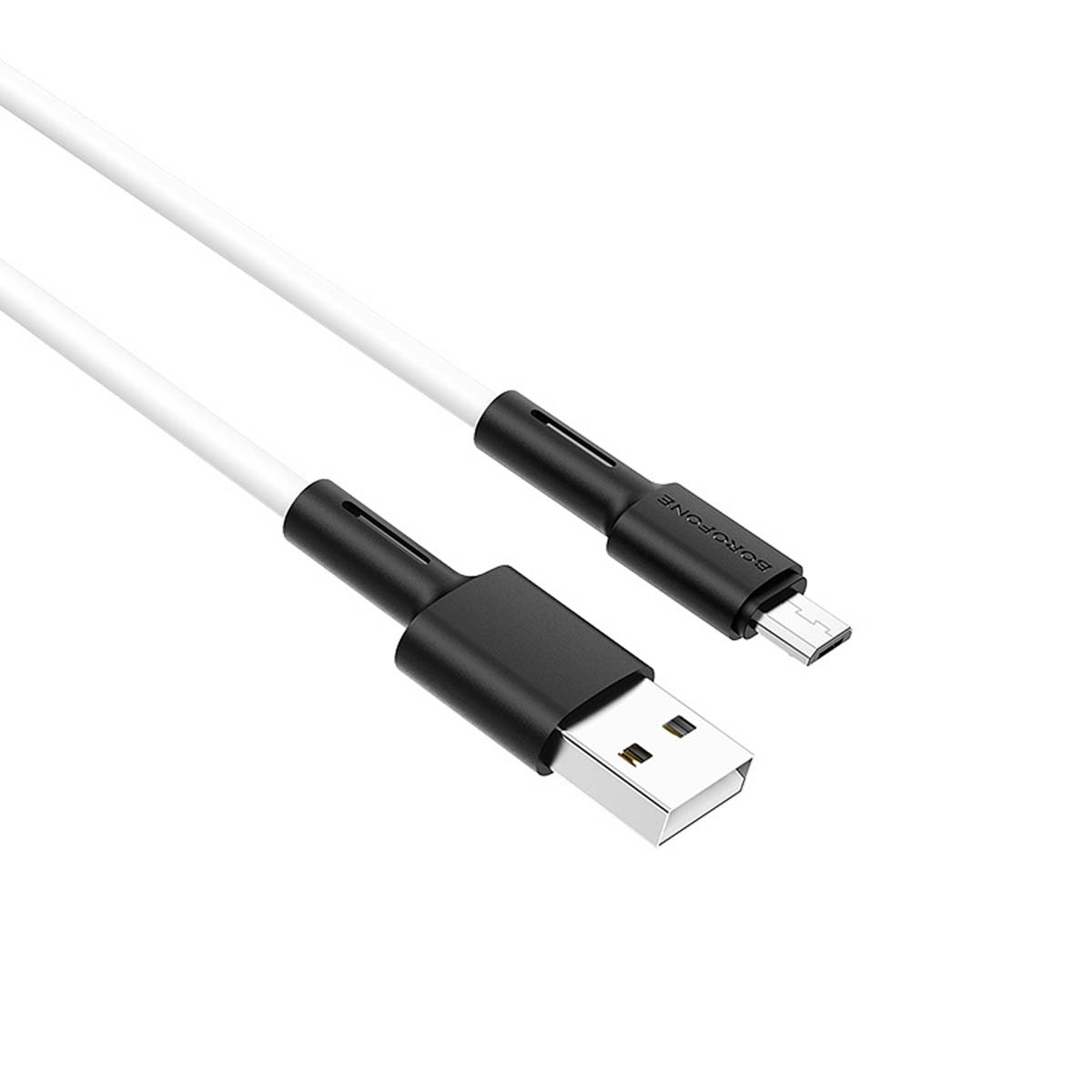 Кабель BOROFONE BX31 Soft Silicone Micro USB, длина 1 метр, цвет белый