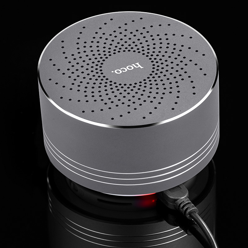 HOCO BS5 Swirl Wireless Speaker Беспроводная Bluetooth колонка, цвет серый.