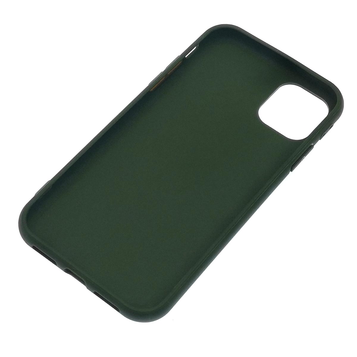 Чехол накладка для APPLE iPhone 11, силикон, матовый, цвет болотный