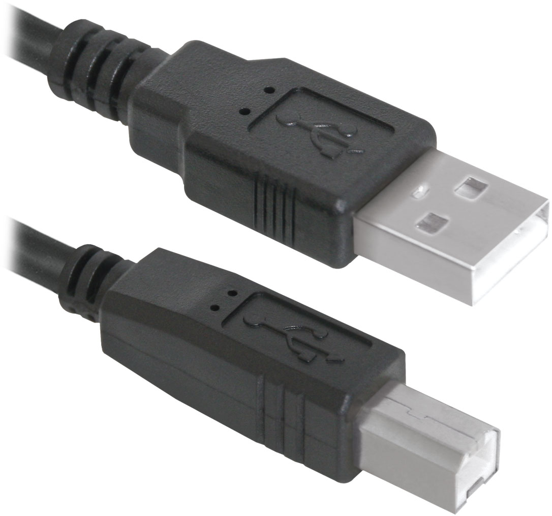 Кабель AM-BM DEFENDER USB04-10 для принтера, сканера, МФУ, USB2.0, 3.0 м, цвет черный
