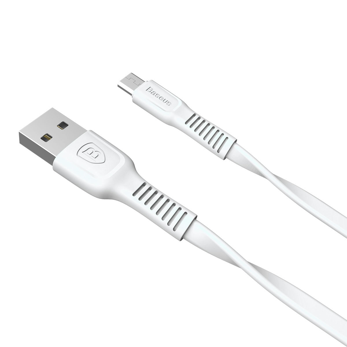 Кабель BASEUS Tough series CAMZY-B02 Micro USB, 2A, длина 1 метр, цвет белый