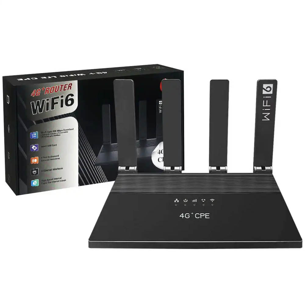 4G модем, Wi-Fi роутер, маршрутизатор SM WR800, цвет черный
