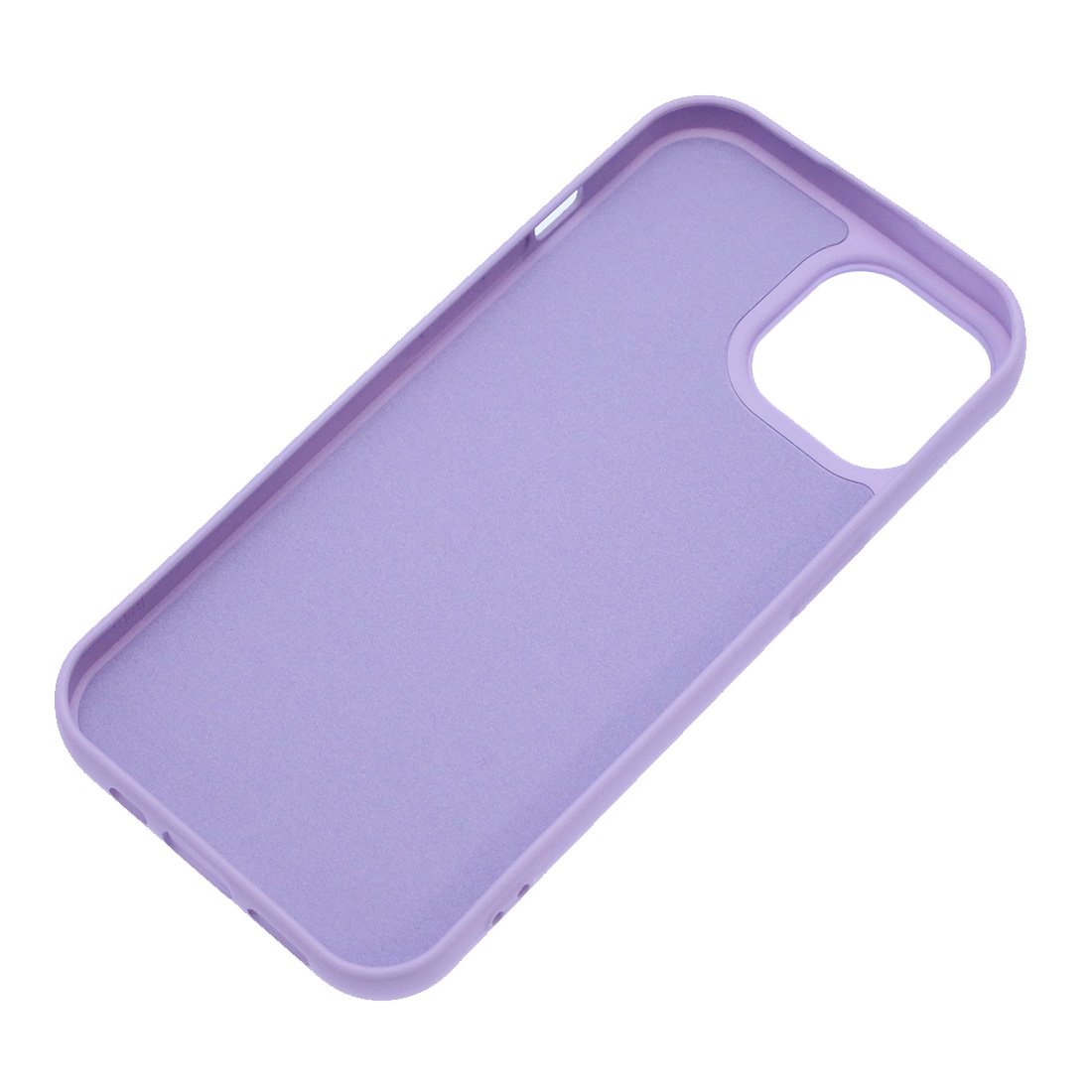 Чехол накладка Silicon Case для APPLE iPhone 15 (6.1"), силикон, бархат, цвет сиреневый