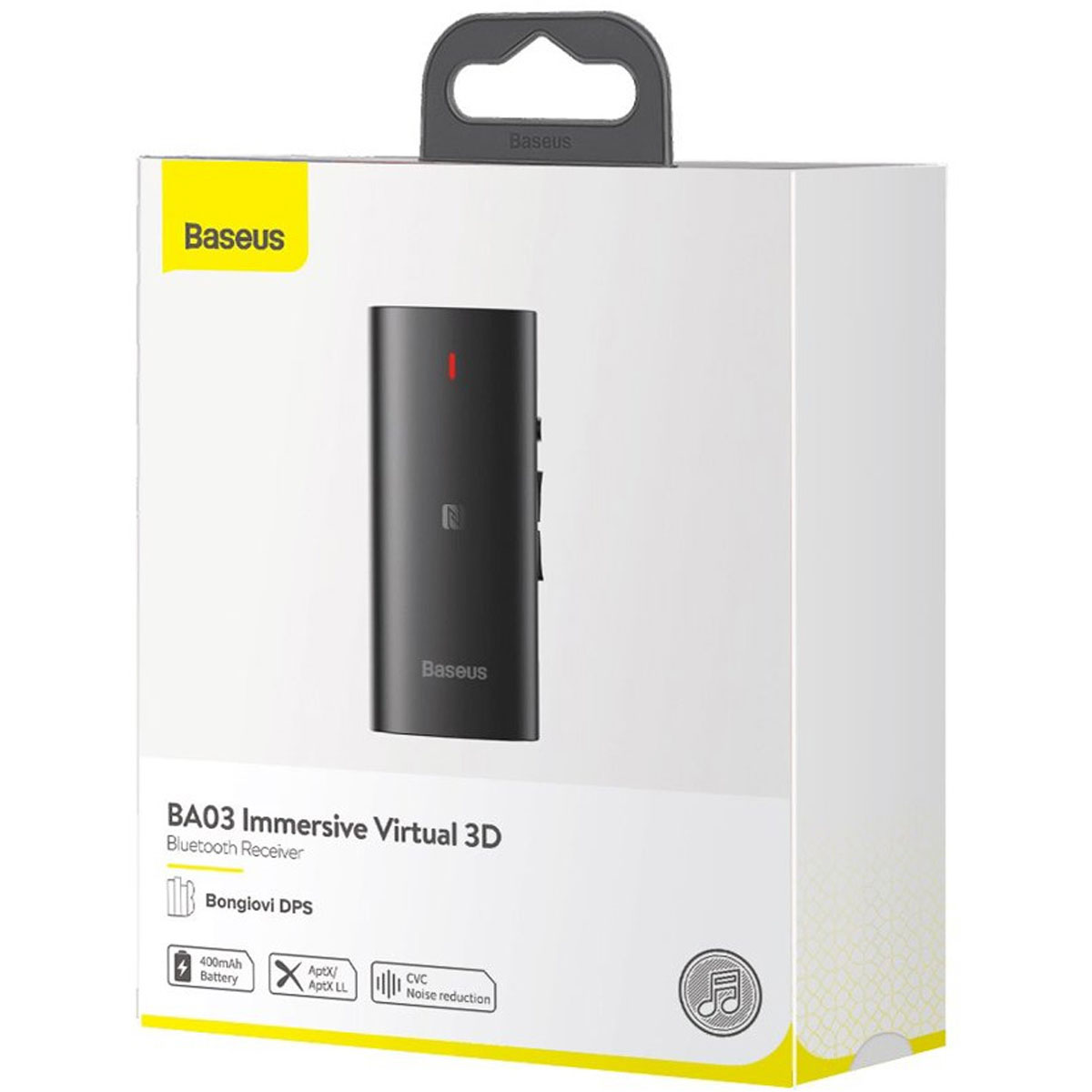Ресивер AUX Bluetooth BASEUS BA03 Immersive Virtual 3D, цвет черный