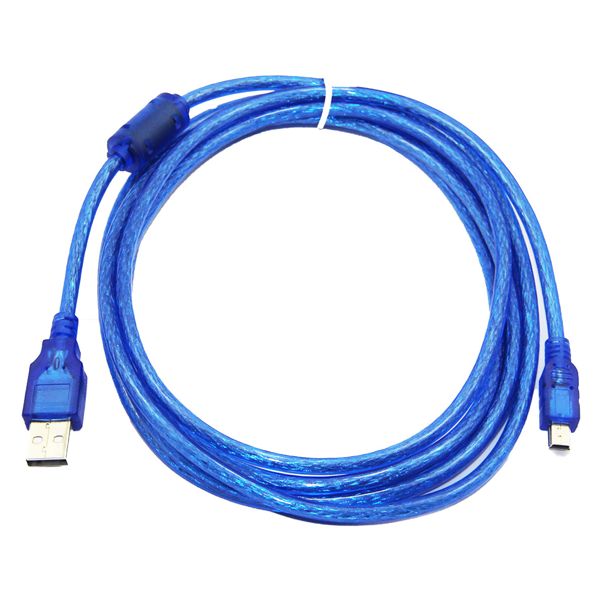 Кабель Mini USB D10 V3, длина 1.5 метра, цвет синий.