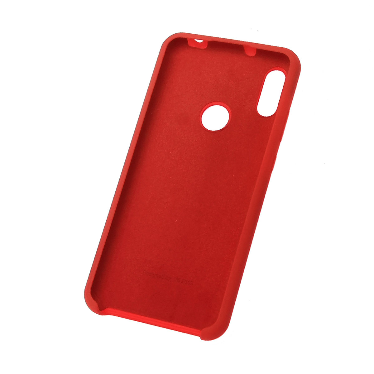Чехол накладка Silicon Cover для HUAWEI Honor 8A, Y6 2019, силикон, бархат, цвет красный