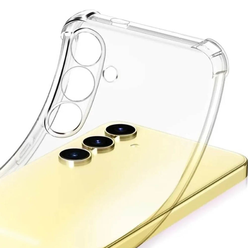 Чехол накладка для SAMSUNG Galaxy A37, защита камеры, усиленные края, силикон, цвет прозрачный