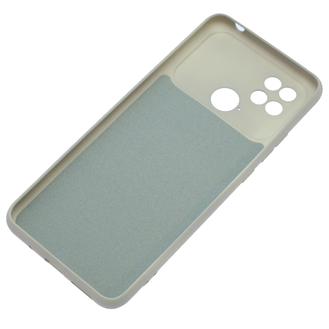 Чехол накладка Silicon Cover для XIAOMI Redmi 10C, XIAOMI POCO C40, защита камеры, силикон, бархат, цвет серый