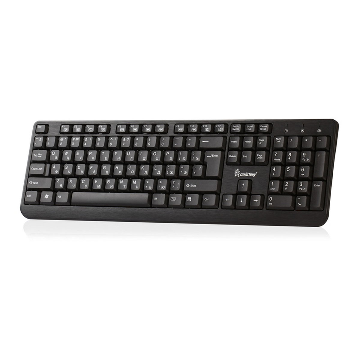 Клавиатура проводная мультимедийная SmartBuy 208, USB, цвет черный.