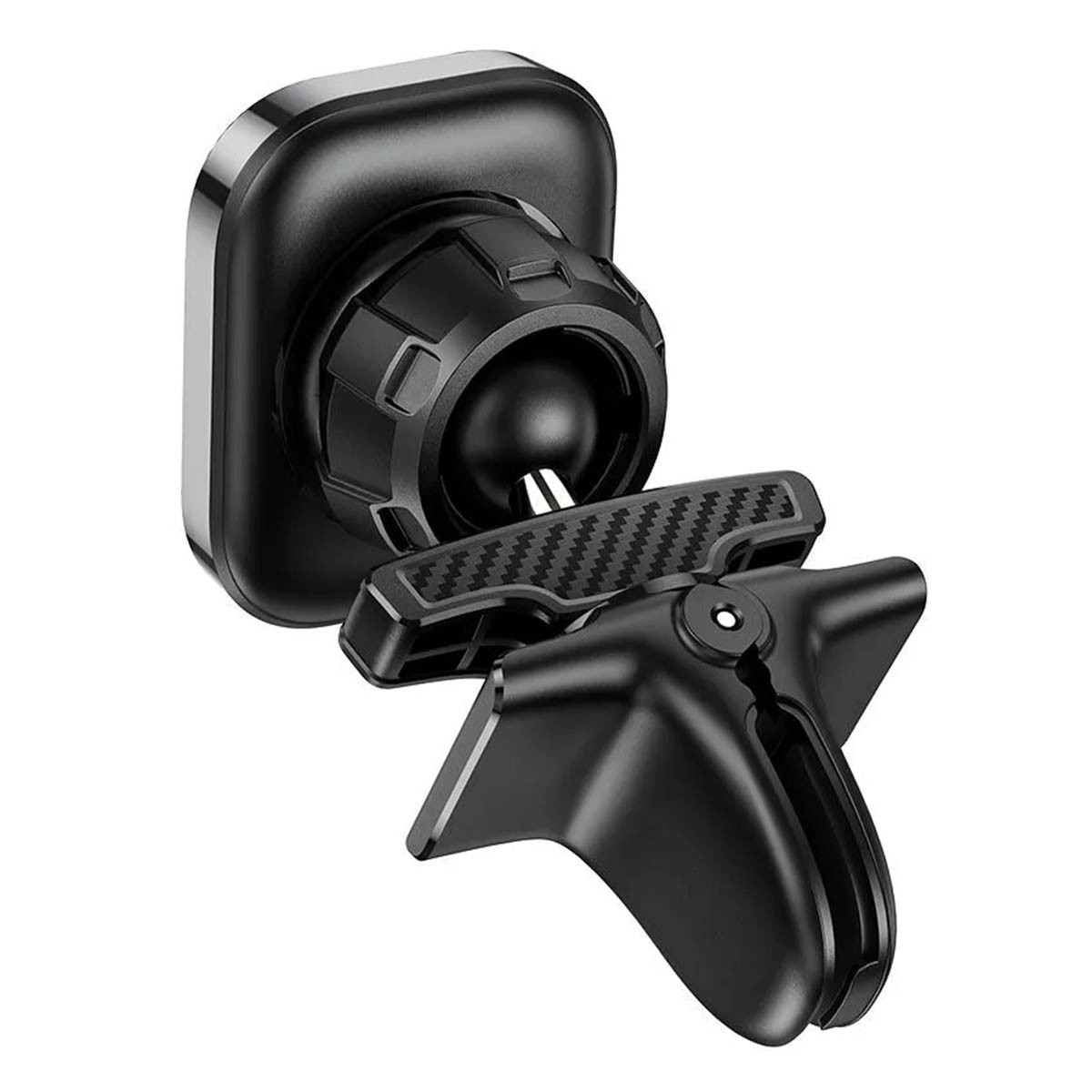 Автомобильный магнитный держатель HOCO S49 для смартфона, в воздуховод, цвет черный