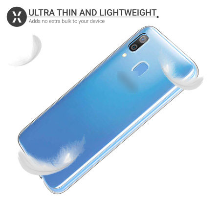 Чехол накладка TPU CASE для SAMSUNG Galaxy A40 (SM-405), силикон, цвет прозрачный.