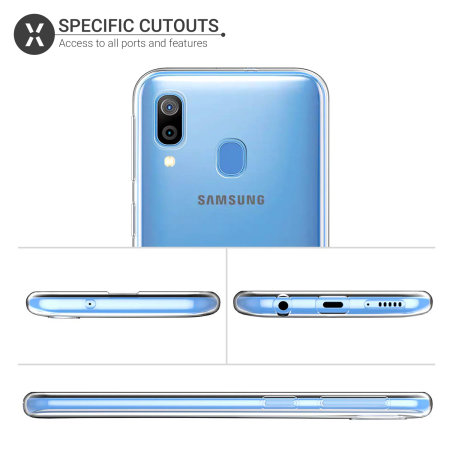 Чехол-накладка для SAMSUNG Galaxy A30 2019 (SM-A305) силиконовая ультратонкая прозрачная TPU CASE.