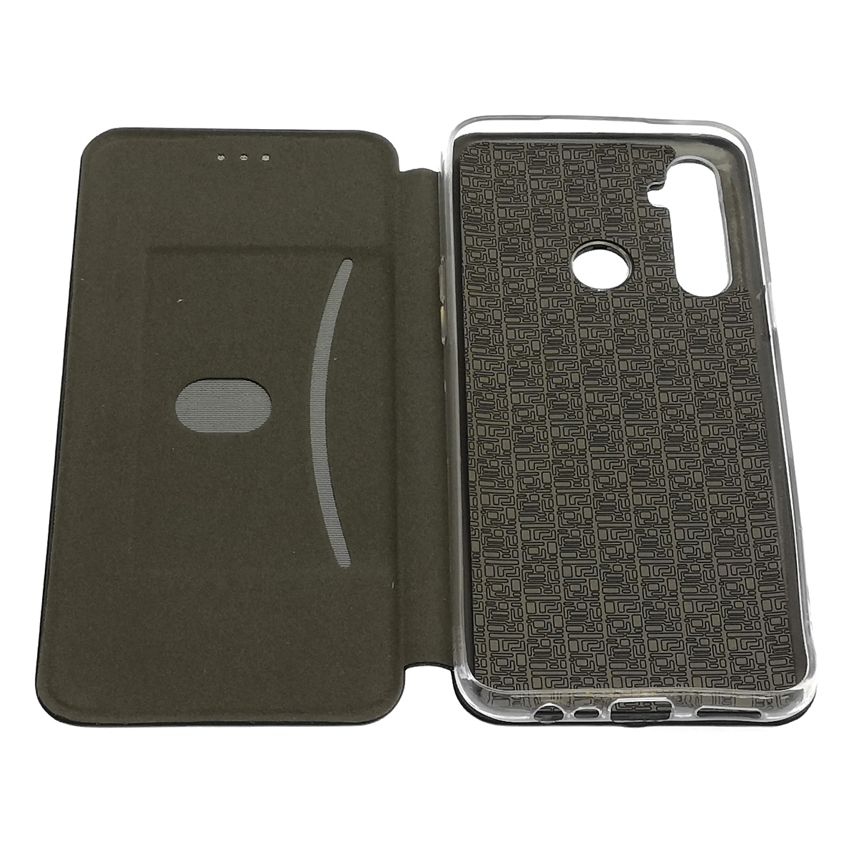 Чехол книжка STYLISH для Realme 6i, экокожа, визитница, цвет черный