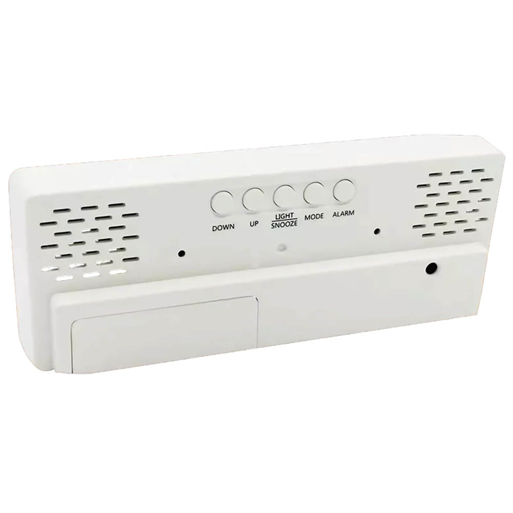 Электронные часы X0712L, будильник, белый циферблат, цвет белый