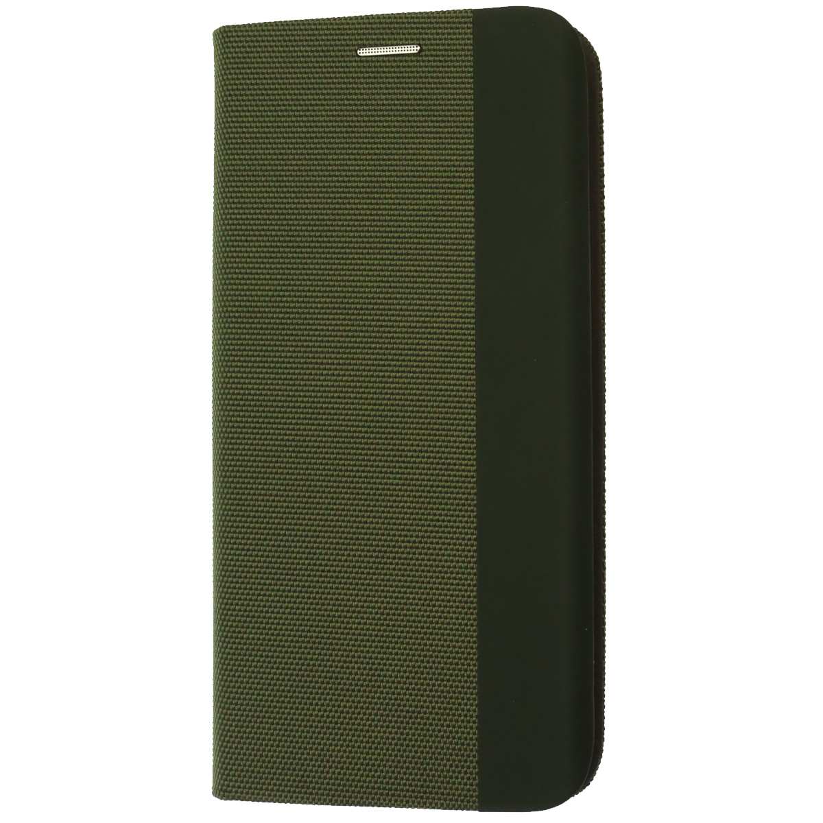 Чехол книжка MESH для APPLE iPhone 12 Pro Max (6.7), текстиль, силикон, бархат, визитница, цвет зеленый