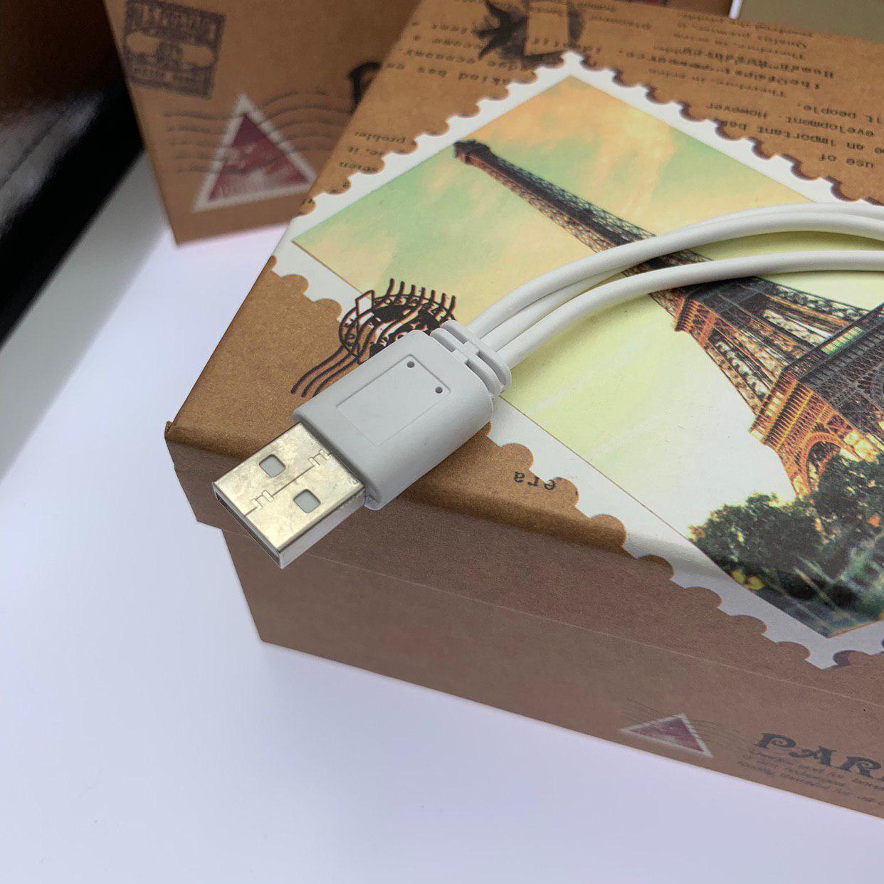 Кабель USB универсальный 20 см. 3 в 1 (Apple Lightning + Micro USB + Type-C).