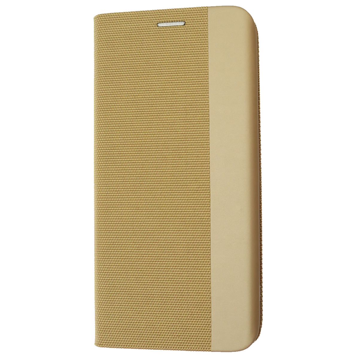 Чехол книжка MESH для APPLE iPhone 12 Pro Max (6.7), текстиль, силикон, бархат, визитница, цвет золотистый