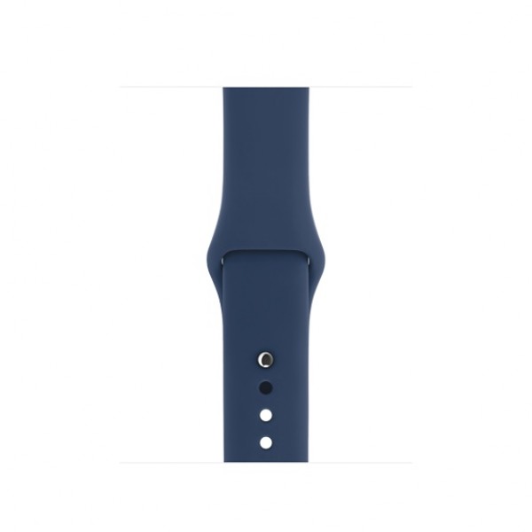 Ремешок для Apple Watch спортивный "Sport", размер 38-40 mm, цвет синий кобальт.