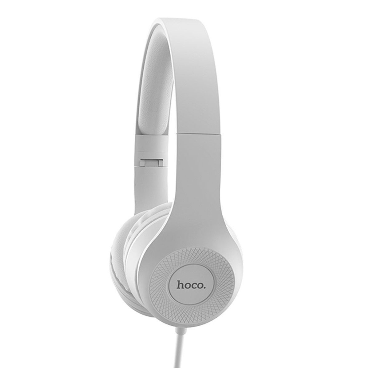 Гарнитура (наушники с микрофоном) проводная, полноразмерная, HOCO W21 Graceful Charm Wire Control Headphones, цвет серый