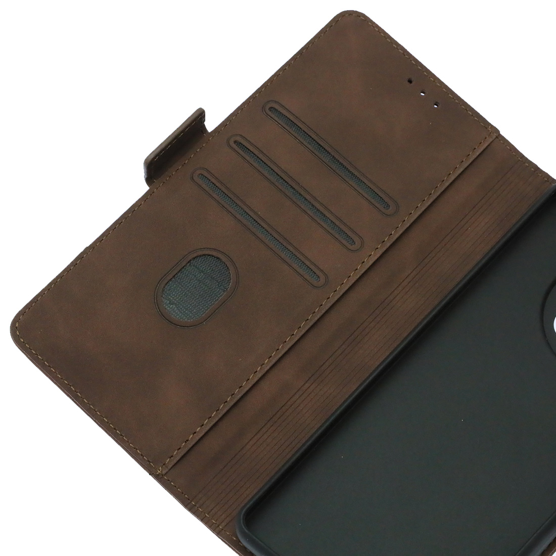 Чехол книжка NICE для TECNO Camon 30, защита камеры, экокожа, визитница, цвет коричневый