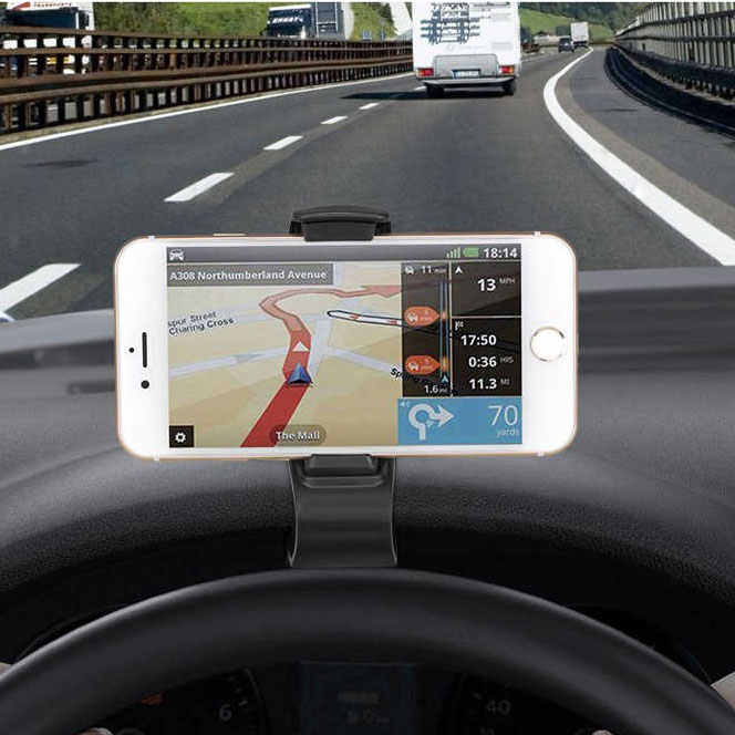 Автомобильный держатель с зажимом CAR JASHBOARJ для смартфонов с креплением на торпеду, цвет черный | Все по 150