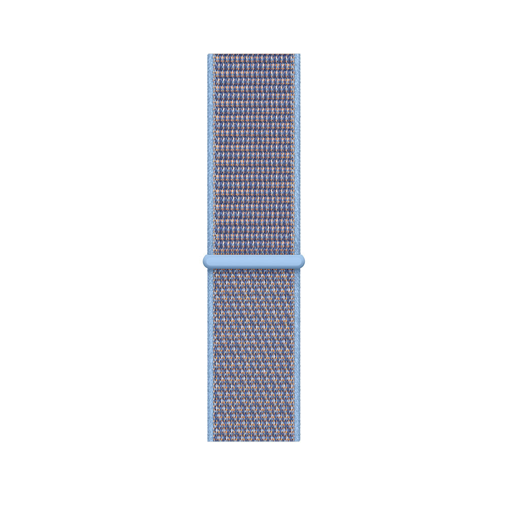 Ремешок для часов Apple Watch (38-40 мм), нейлон, цвет лазурный.