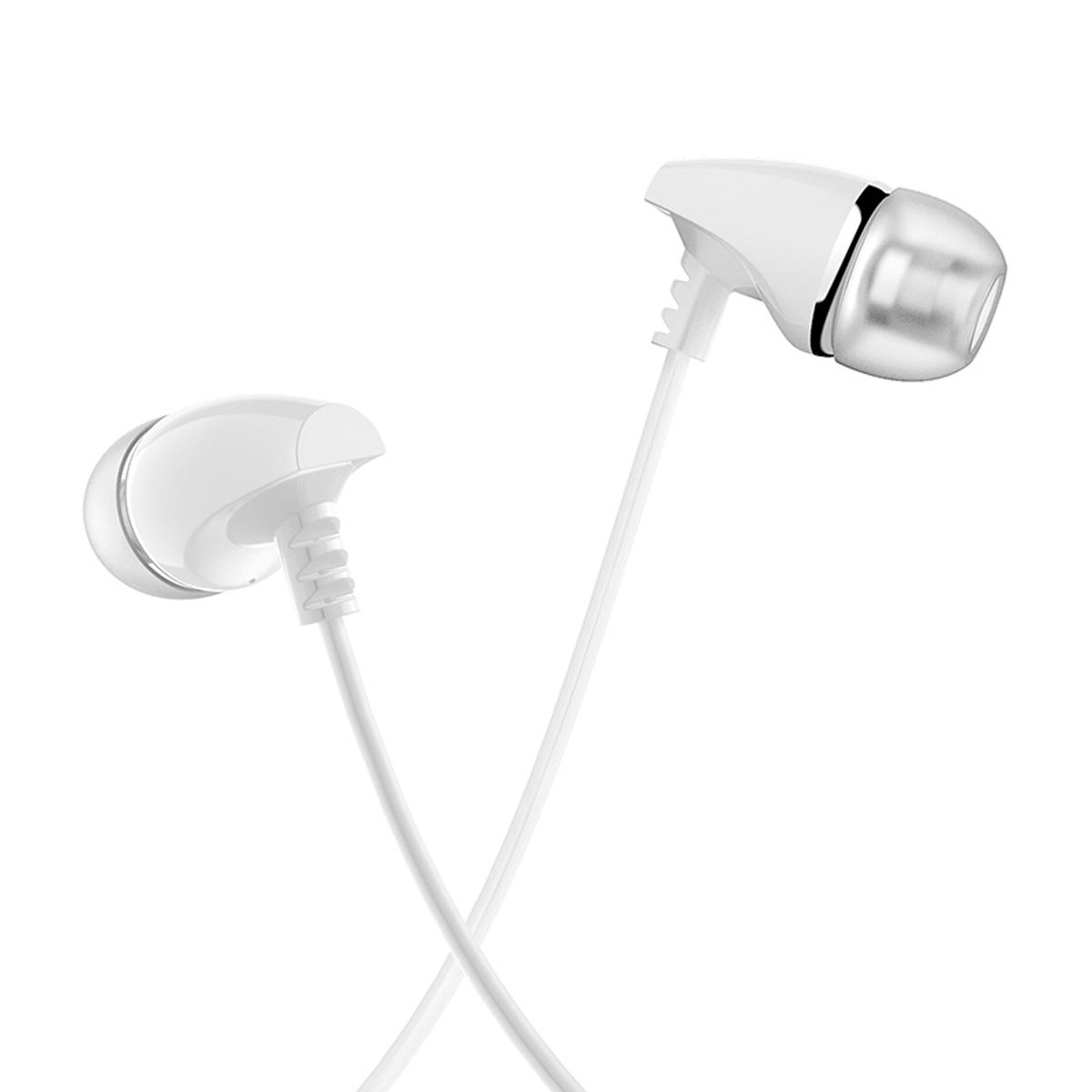 Гарнитура (наушники с микрофоном) проводная, BOROFONE BM25 Sound edge, цвет белый