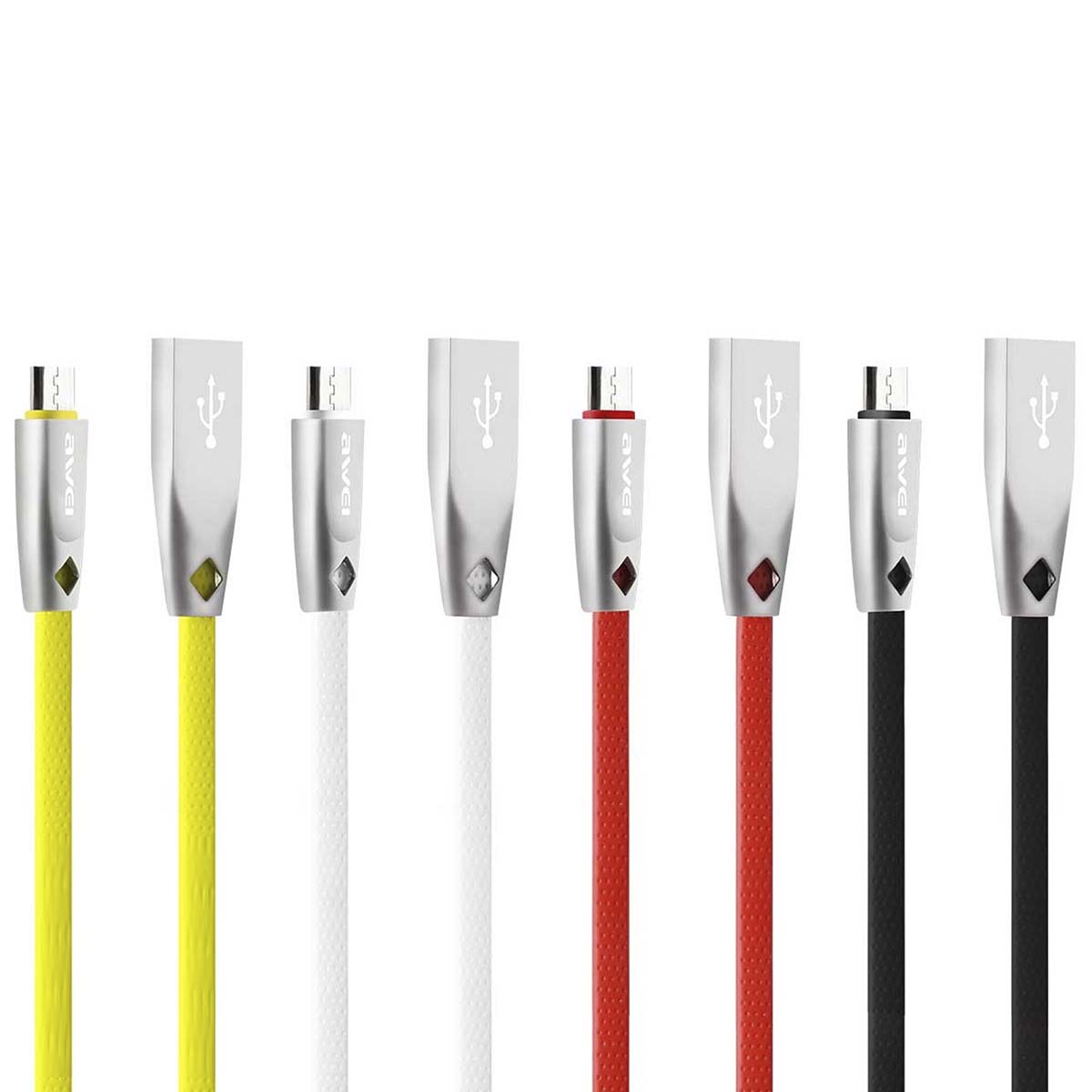 AWEI CL-96 FAST кабель Micro USB, 2.4A, длина 1 метр, цвет красный.