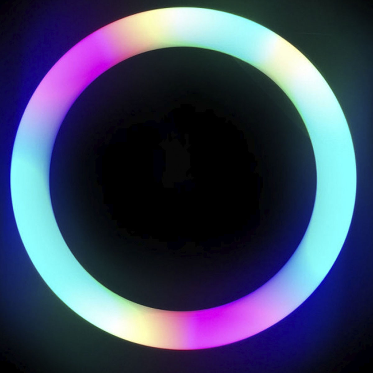 Кольцевая светодиодная RGB лампа без штатива MJ26, 26 см, 25 Вт, 15 цветовых схем, 10 ступеней яркости