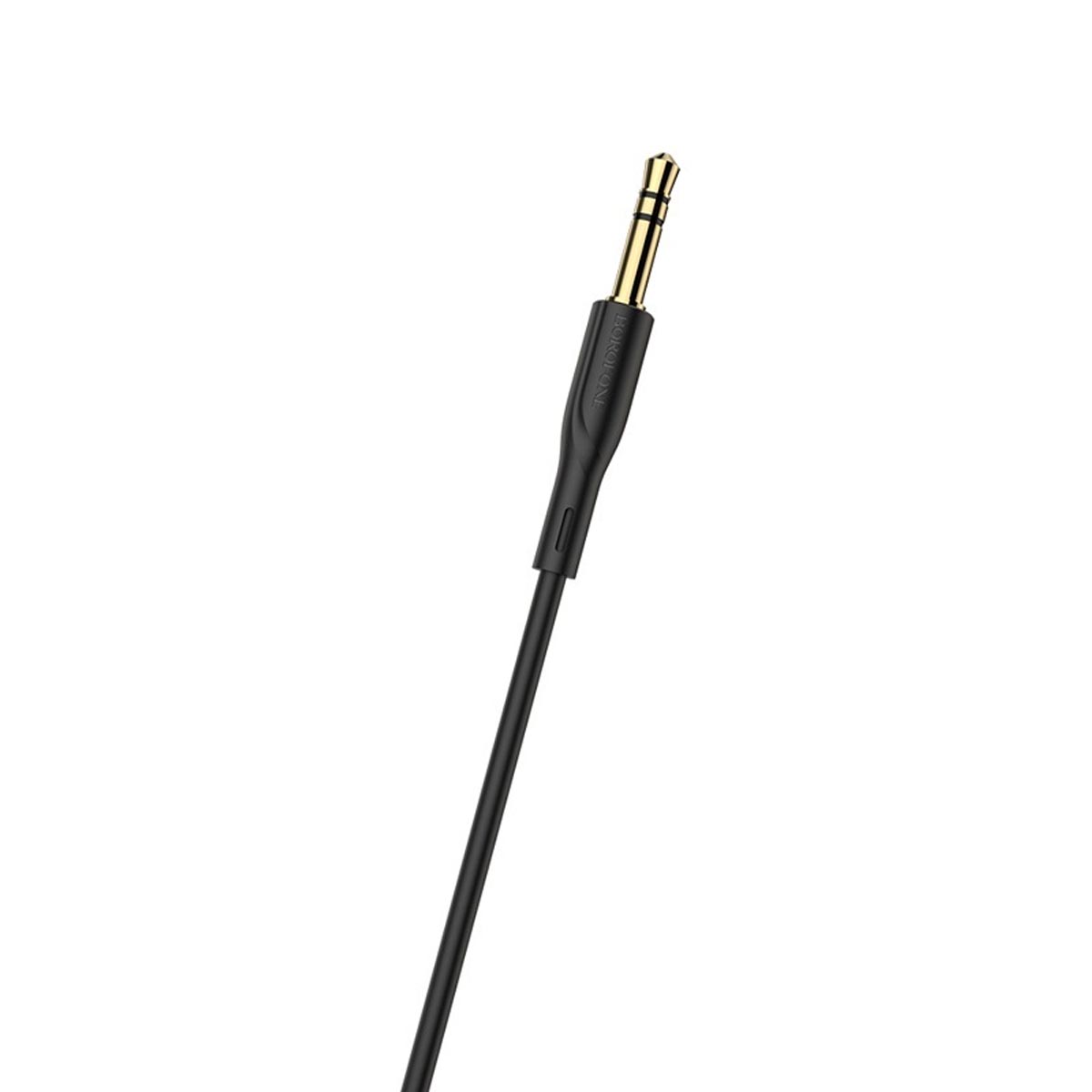 Аудио кабель AUX BOROFONE BL1 Audiolink 3.5мм jack на 3.5мм jack, длина 1 метр, цвет черный
