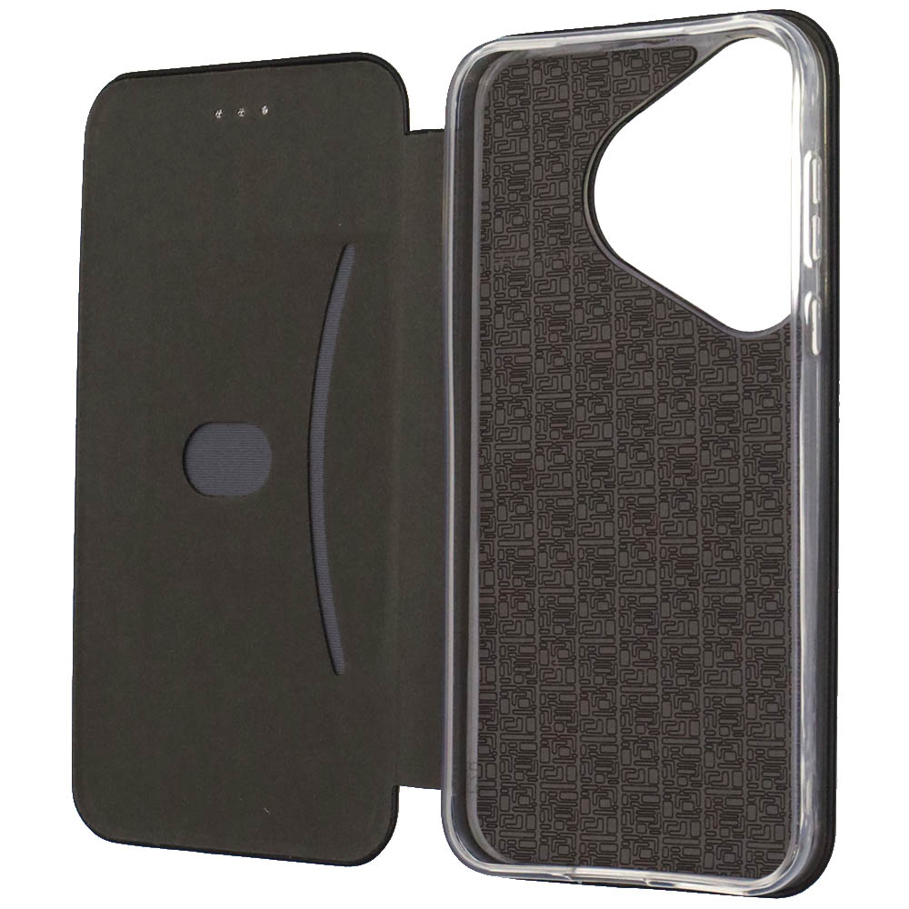 Чехол книжка STYLISH для Huawei Pura 70, экокожа, визитница, цвет черный