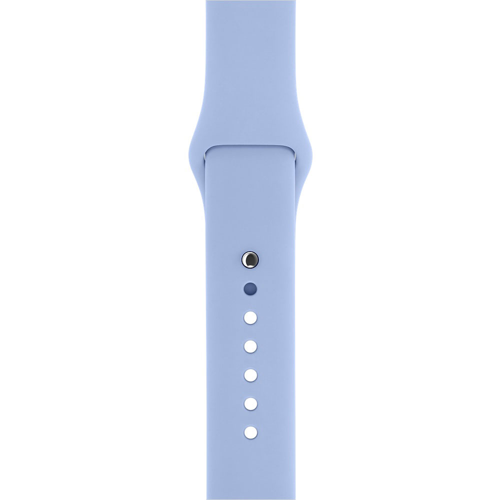 Ремешок для APPLE Watch спортивный Sport, размер 38 - 40 мм, цвет светло синий.