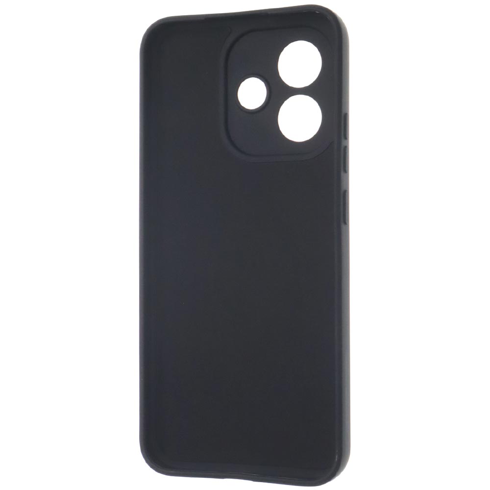 Чехол накладка для XIAOMI Redmi Note 17, защита камеры, силикон, бархат, цвет черный