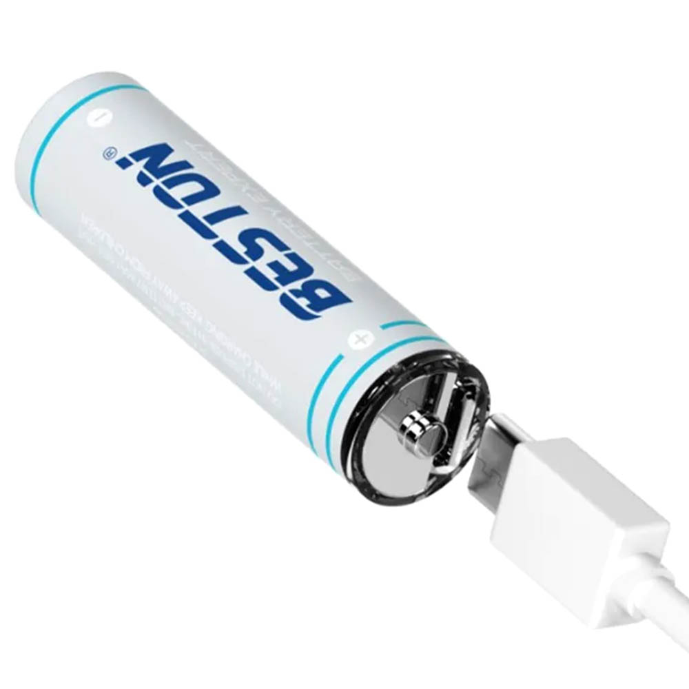 Аккумулятор с входом Type-C BESTON AA, BL4, 2200 mWh 1.5 V, кабель USB на 2 Type-C (Продажа комплектом)