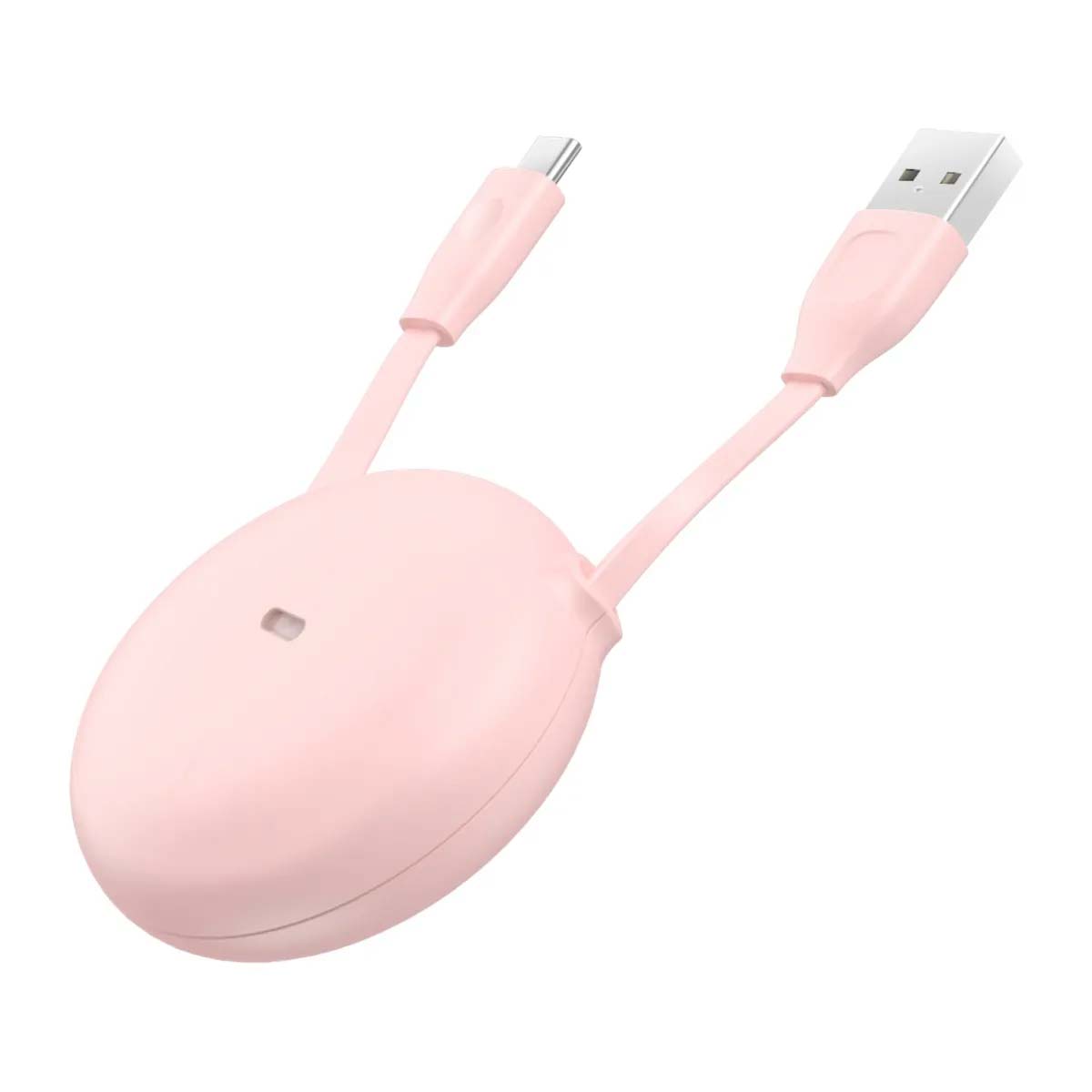 Кабель рулетка Baseus Let`s go USB Type C, 2A, длина 1 метр, цвет розовый