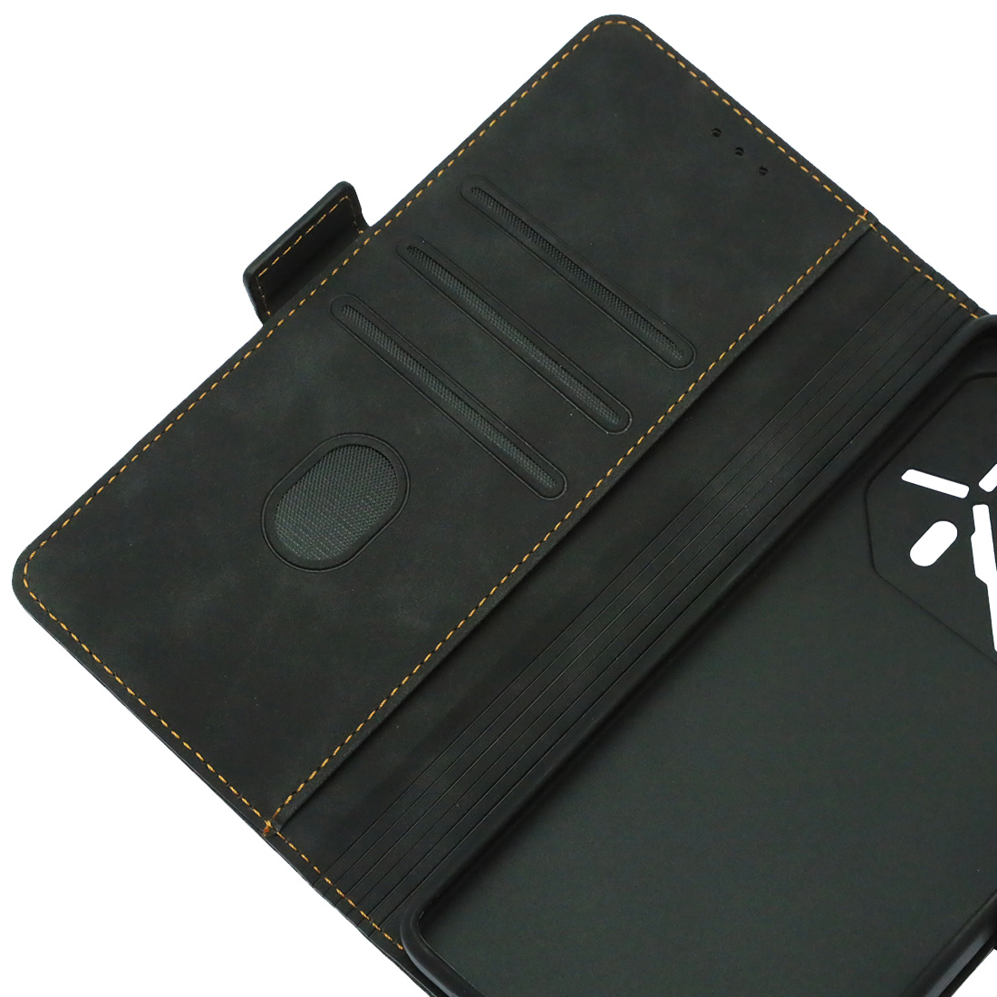 Чехол книжка NICE для TECNO Pova 6, TECNO Pova 6 Pro 5G, защита камеры, экокожа, визитница, цвет черный