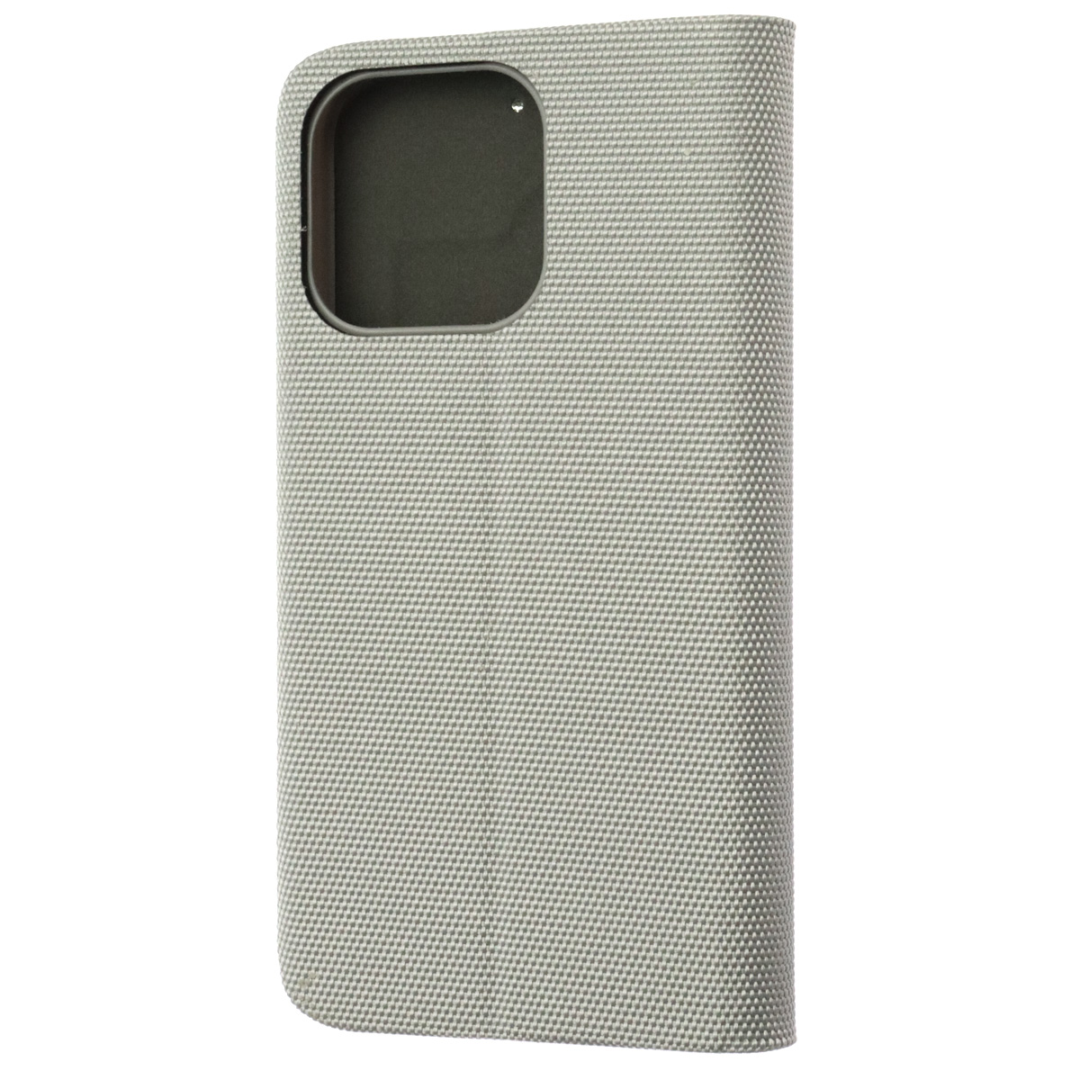 Чехол книжка MESH для APPLE iPhone 13 Pro (6.1), текстиль, силикон, бархат, визитница, цвет серый