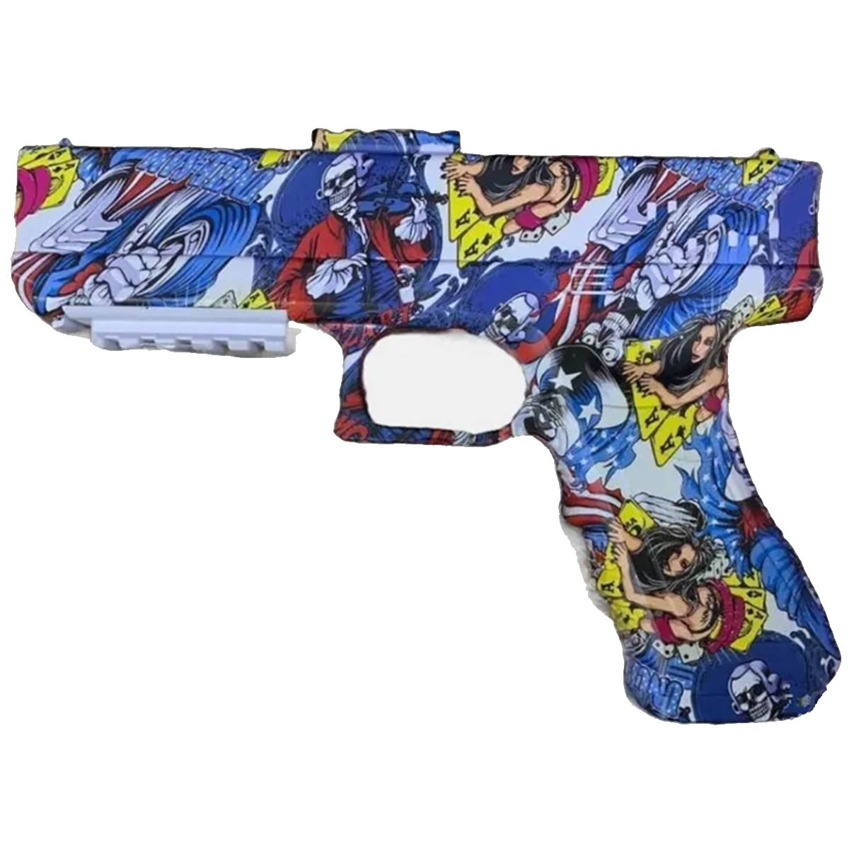 Электрический пистолет - игрушка Water Bomb Gun, орбизы, лазерный прицел, рисунок граффити