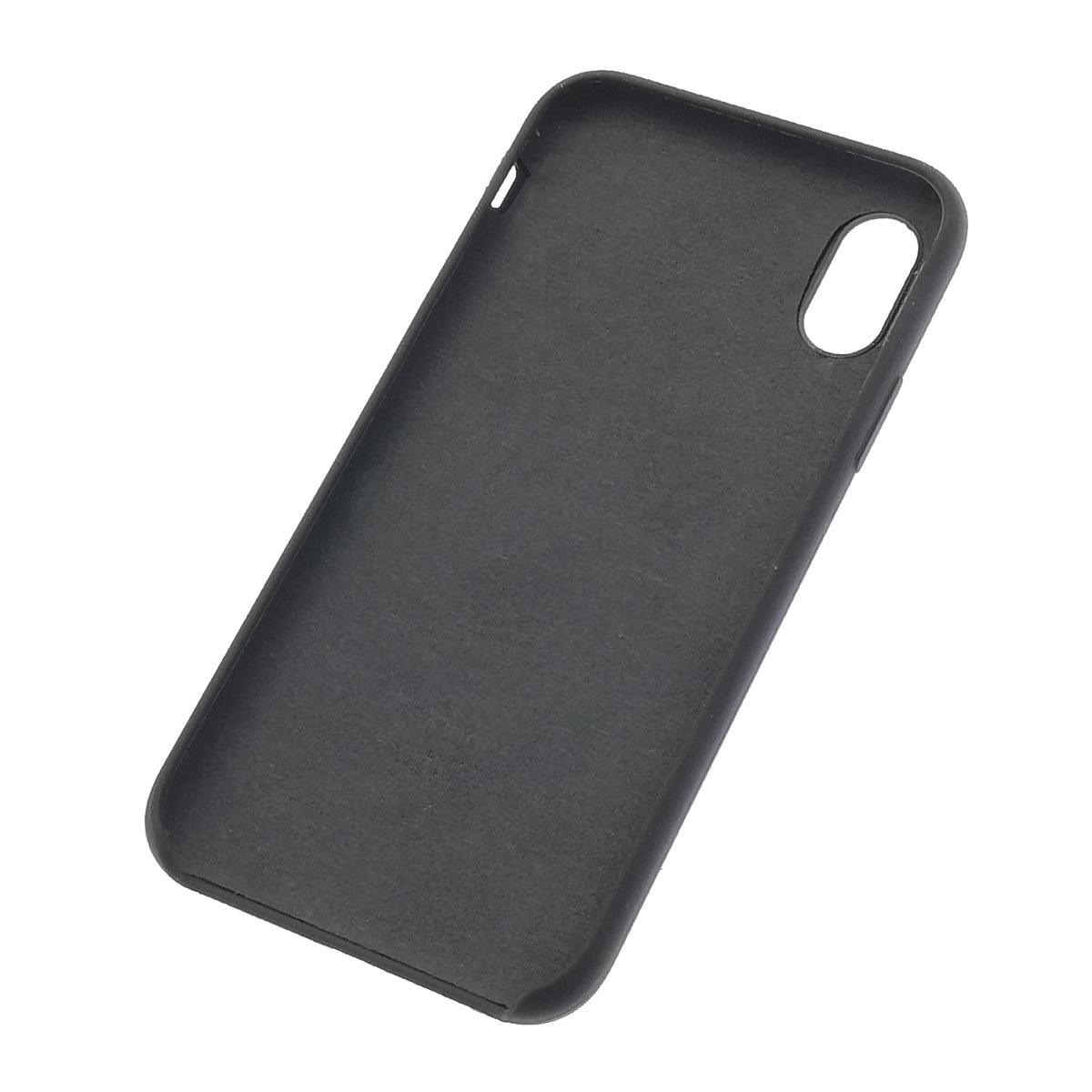 Чехол накладка Silicon Case для APPLE iPhone X, iPhone XS, силикон, цвет мокрый асфальт.