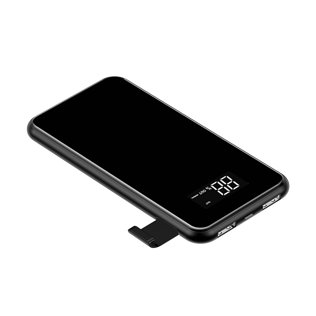 Внешний аккумулятор BASEUS Power Bank Wireless Charge PPALL-EX01, беспроводная зарядка, 8000 mAh, цвет черный