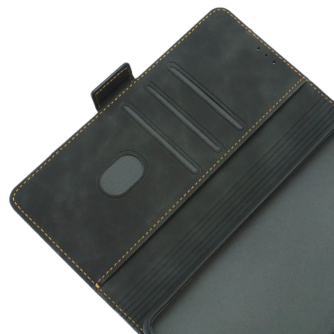 Чехол книжка NICE для XIAOMI Redmi Note 12, экокожа, визитница, цвет черный