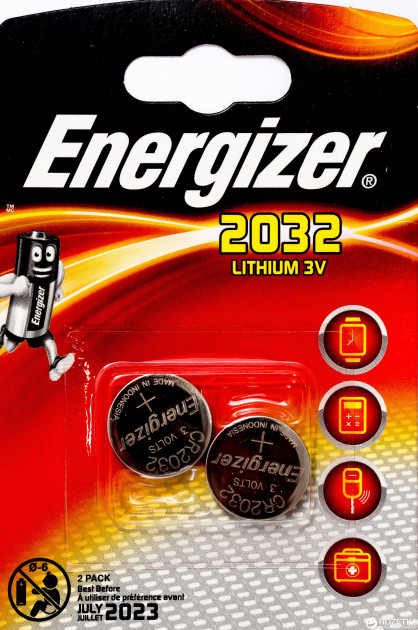 Батарейка ENERGIZER CR2032 BL2 Lithium 3V