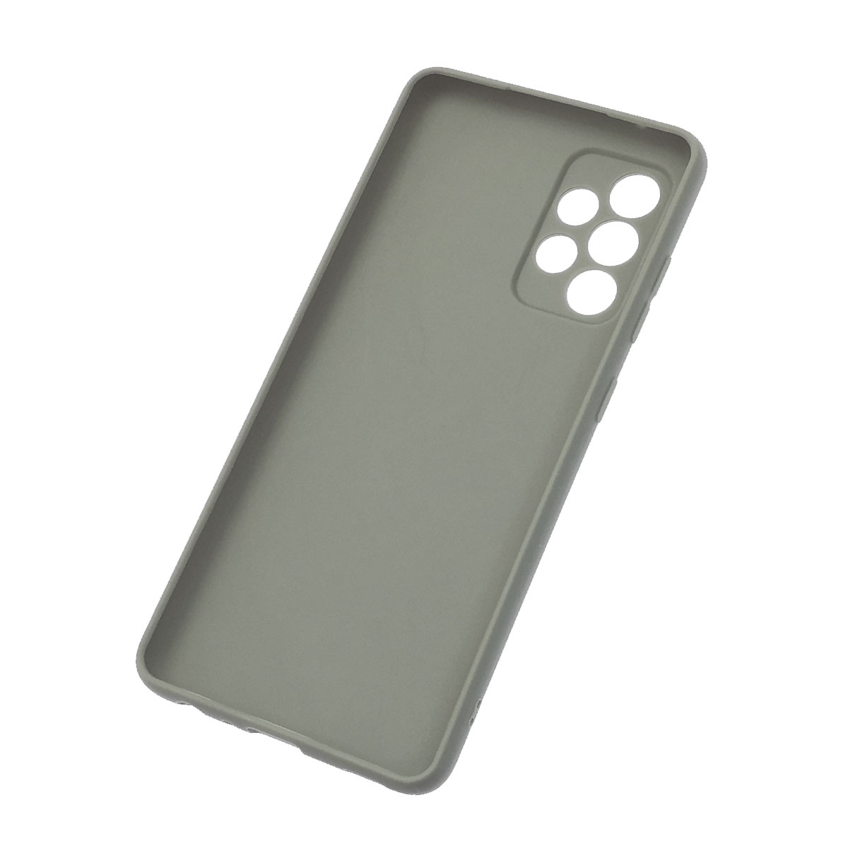Чехол накладка SOFT TOUCH для SAMSUNG Galaxy A52 (SM-A525), силикон, цвет светло серый