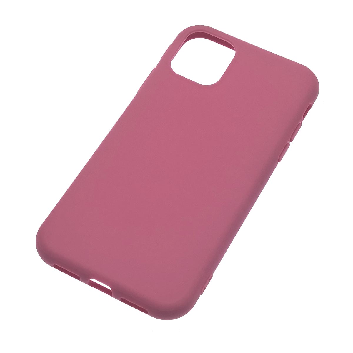 Чехол накладка для APPLE iPhone 11, силикон, матовый, цвет светло малиновый