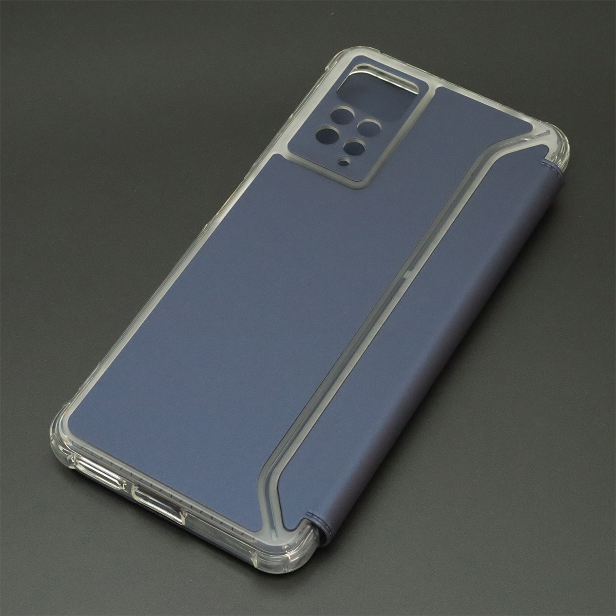 Чехол книжка для XIAOMI Redmi Note 11 Pro, Redmi Note 11 Pro 5G, экокожа, визитница, цвет темно синий
