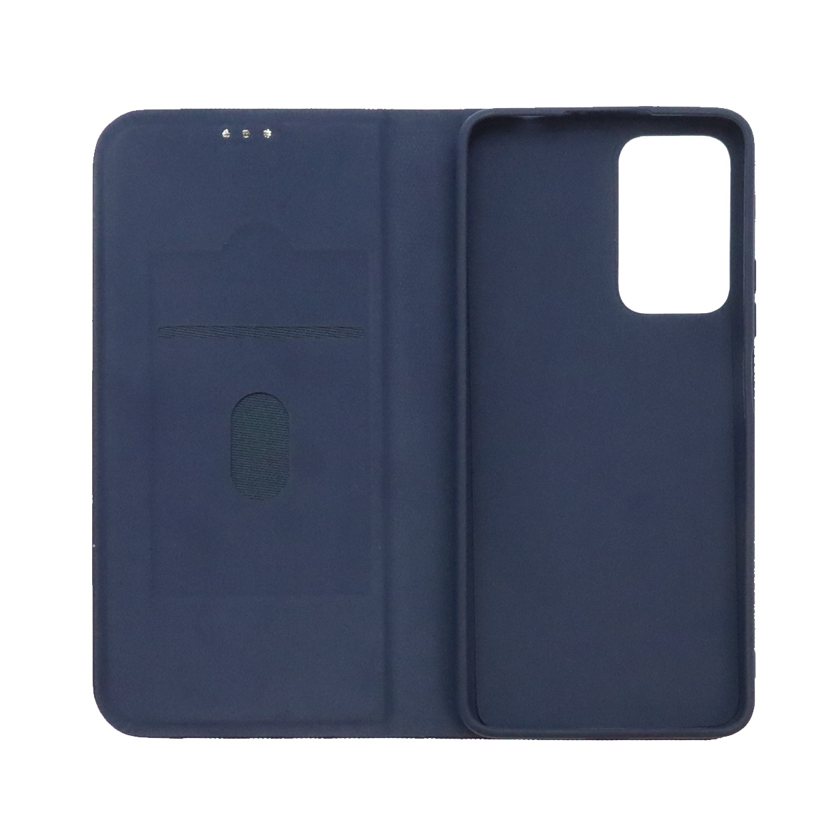 Чехол книжка MESH для XIAOMI Redmi Note 11 Pro Plus 5G, текстиль, силикон, бархат, визитница, цвет темно синий