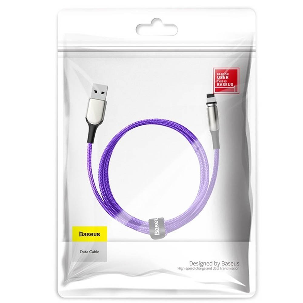 BASEUS CALXC-H05 Zinc Magnetic кабель с магнитной зарядкой для APPLE Lightning 8-pin, цвет фиолетовый | Последняя цена